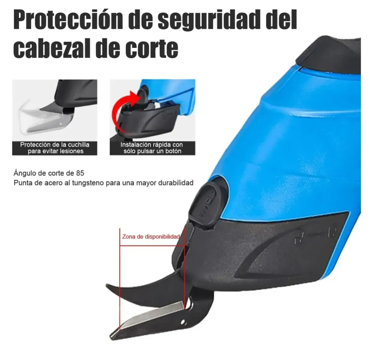 Vista 4 de Tijeras Inalambricas Para Coser